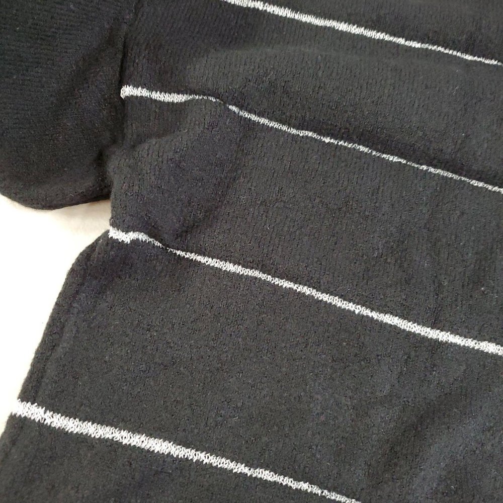 Kim Rogers Black & Silver Stripe Sweater - Picture 2 of 2